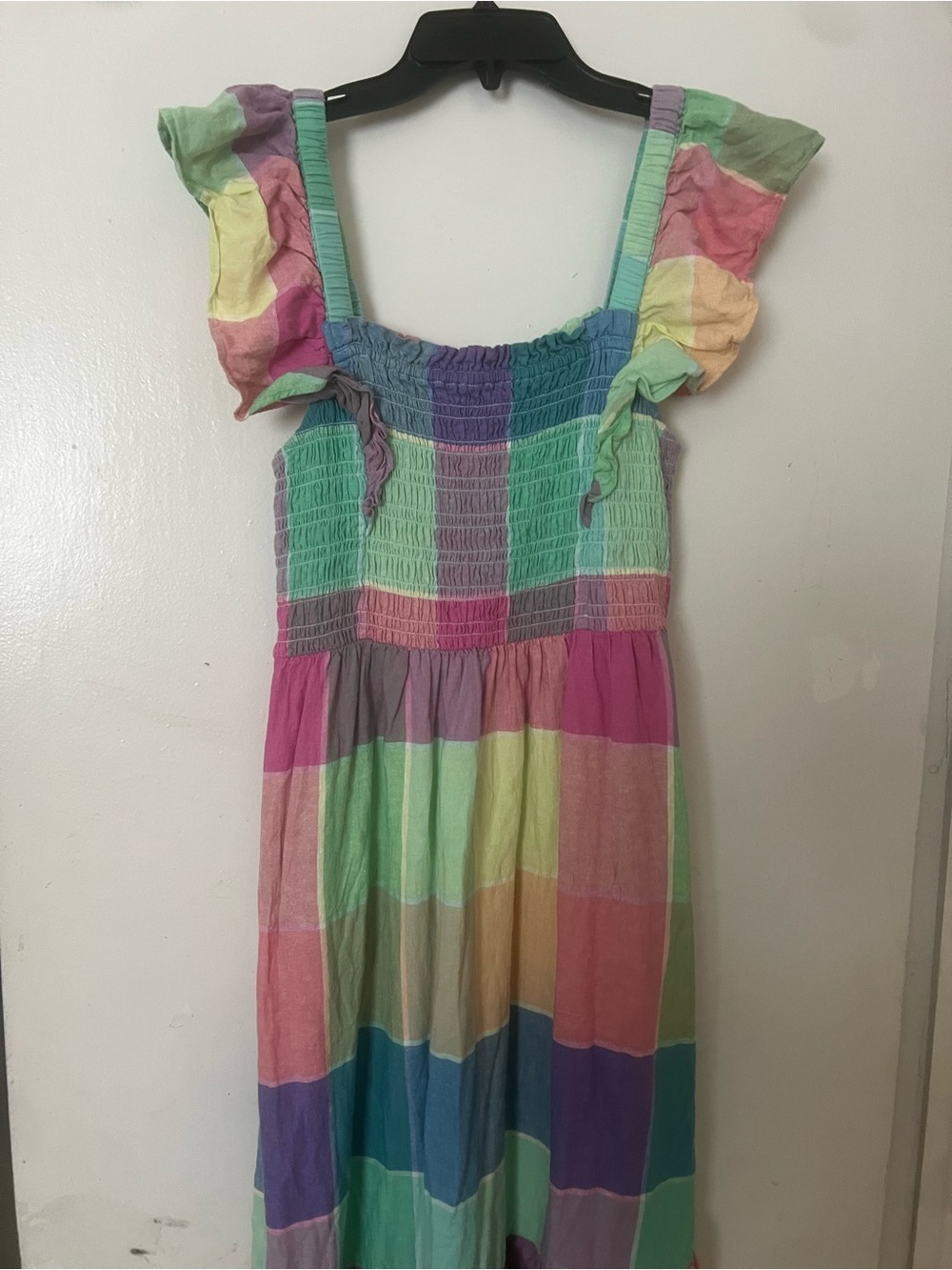 GAP Pastel Rainbow Smocked Sundress